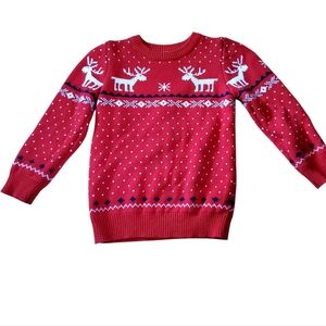 Mullsan Red Reindeer Sweater Size 5